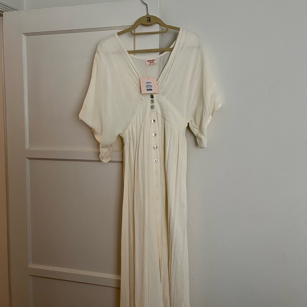 White boho dress